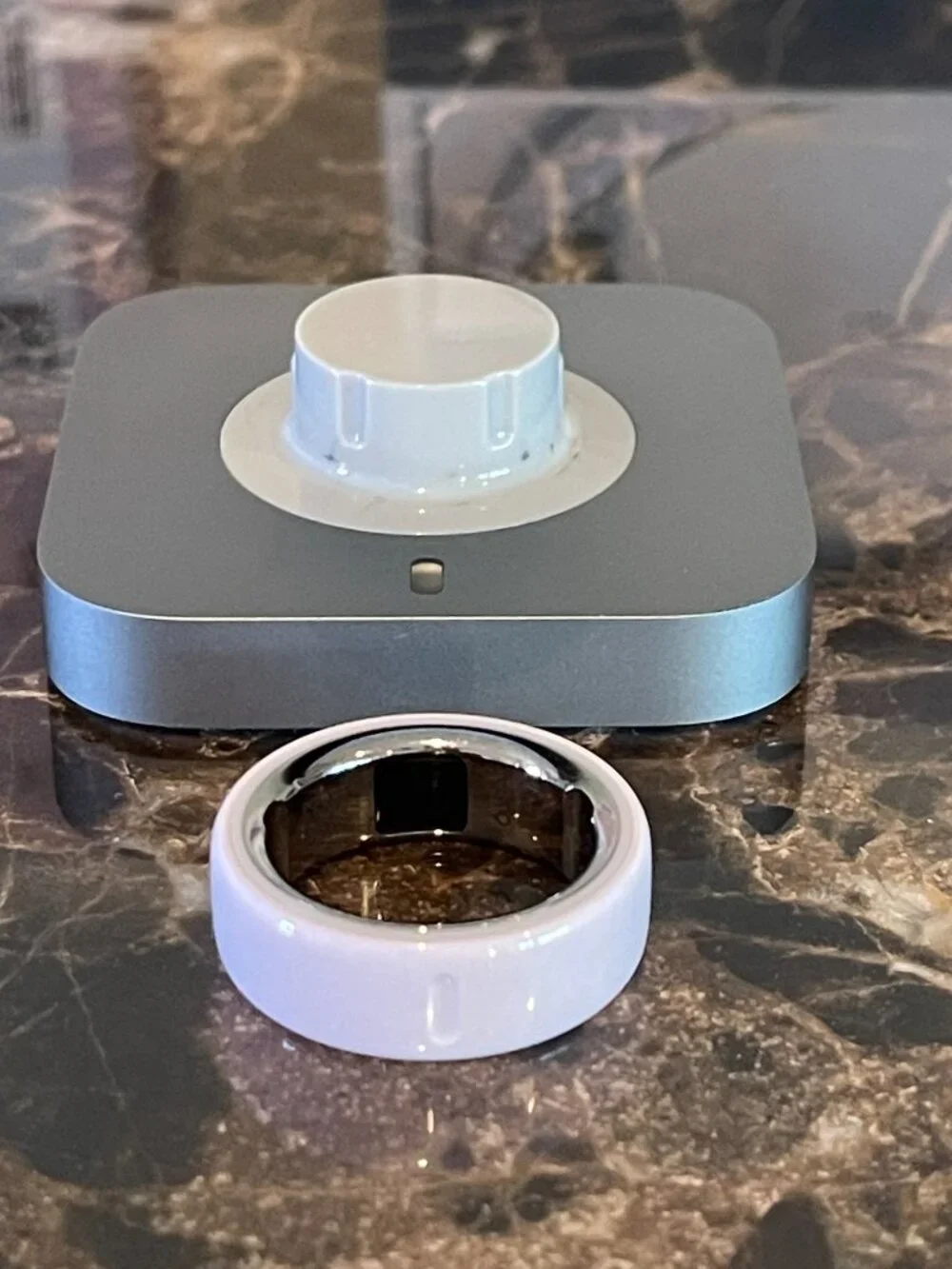New OURA Ring Ceramic Petal Size 8 In Box